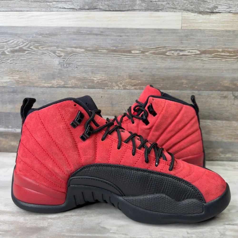 Jordan 12 Retro Reverse Flu Game Mens Size 10 Basketball Shoes CT8013-602 Red